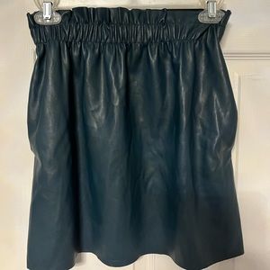 NWT ZARA Faux Leather Mini Skirt with pockets!!